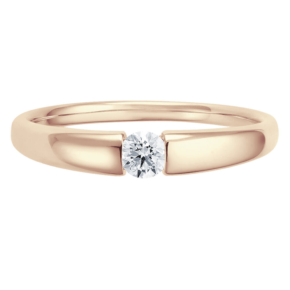 Solitär Ring Spannring Roségold Brillant bella luce EH004520