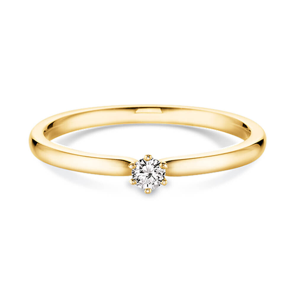 Verlobungsring Gebgold mit Diamant Dettinger 26932