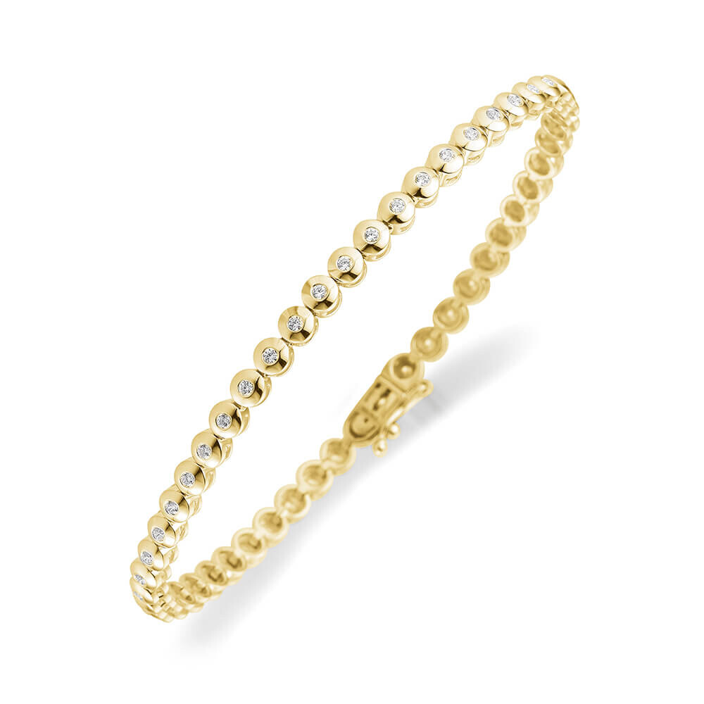 Breuning Brillantarmband aus Gelbgold