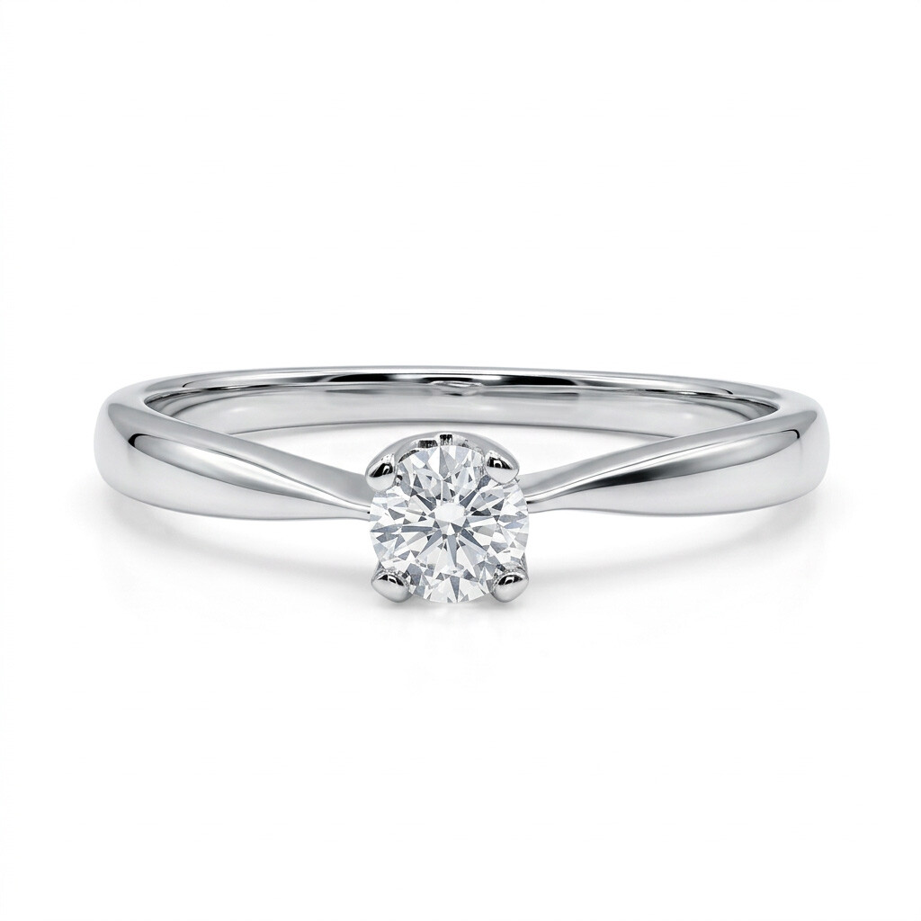 Verlobungsring Solitär Silber 925 Zirkonia – RZ00010