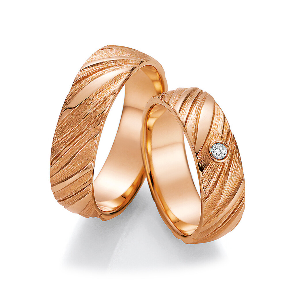 Ruesch Trauringe Roségold 66/52030 & 66/52040