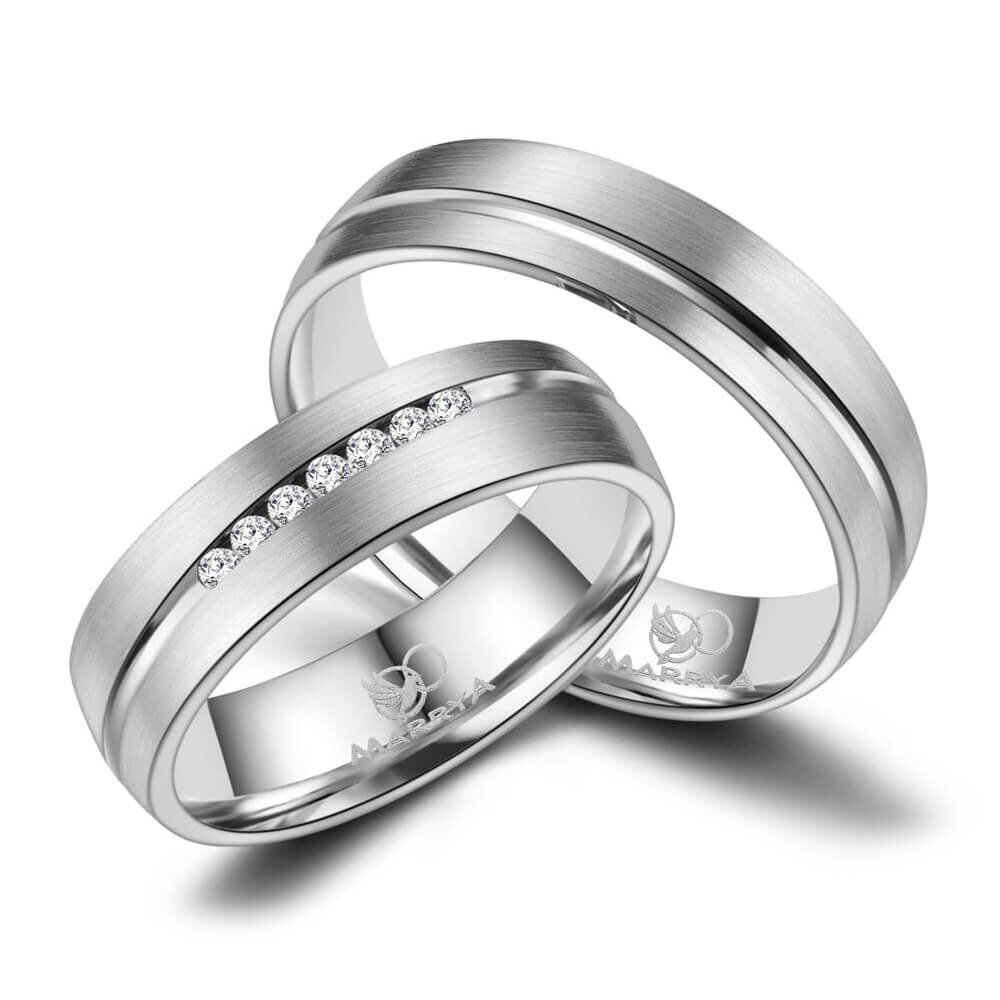 Trauringe Partnerringe Edelstahl Marrya ES-09