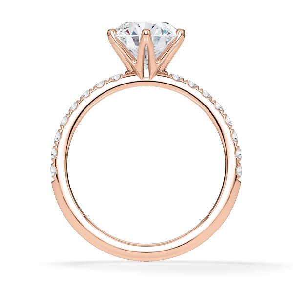 Hollywood Ring Brillant Rotgold Rubin 1888