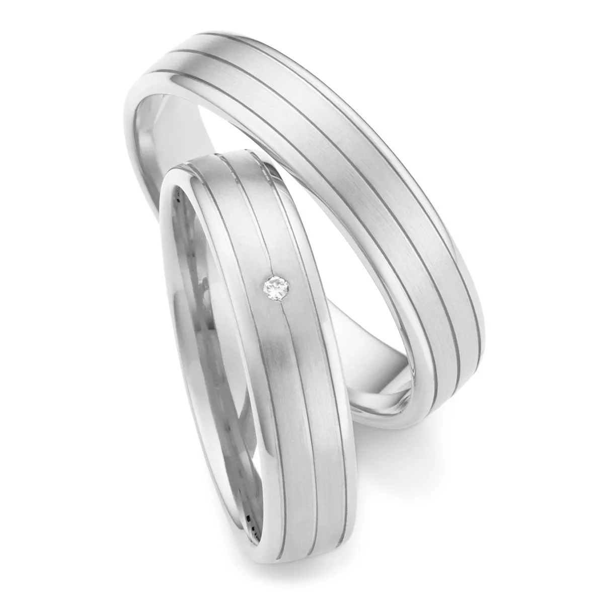 Trauringe Trauringking Köln aus Weißgold