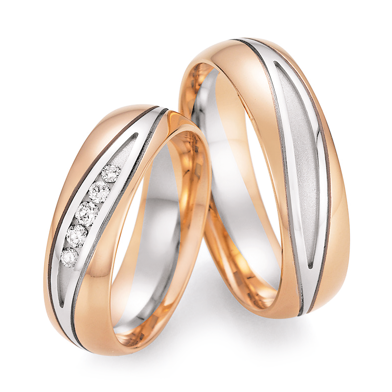 Trauringe Bicolor Honeymoon Ruesch 66/42130 & 66/42140