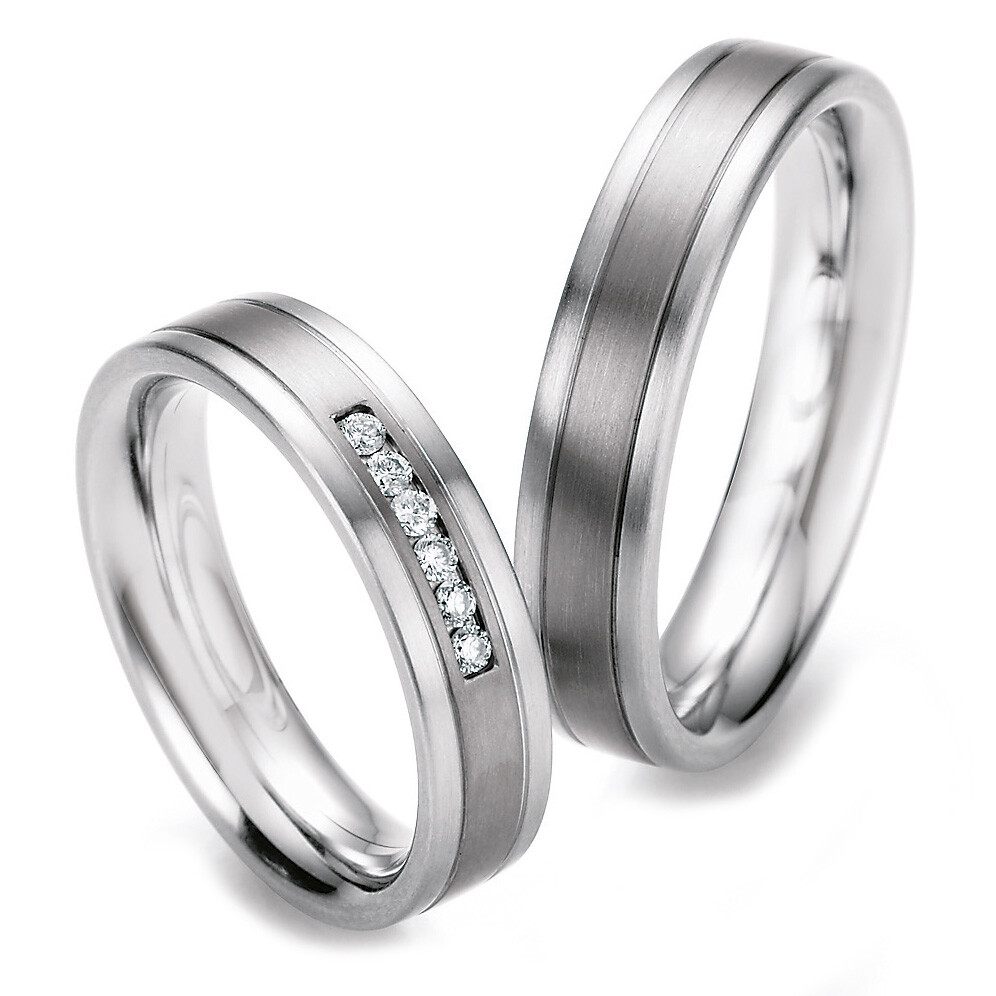 Ruesch Trauringe 68/06060-050 & 68/06060-050 aus Edelstahl & Titan