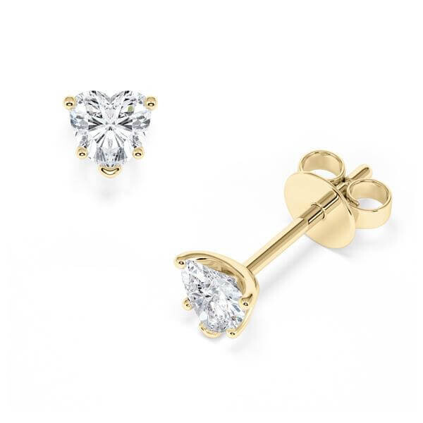 Ohrstecker Gelbgold 585 Lab-Grown Diamant zus. 1,000 ct, Rubin RU-1776-26