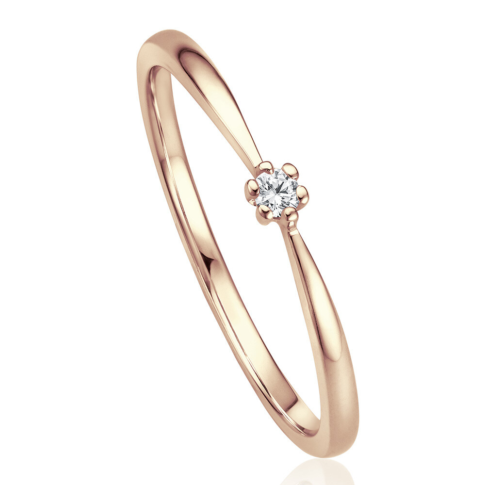 Solitär Ring Roségold Brillant bella luce EH004512