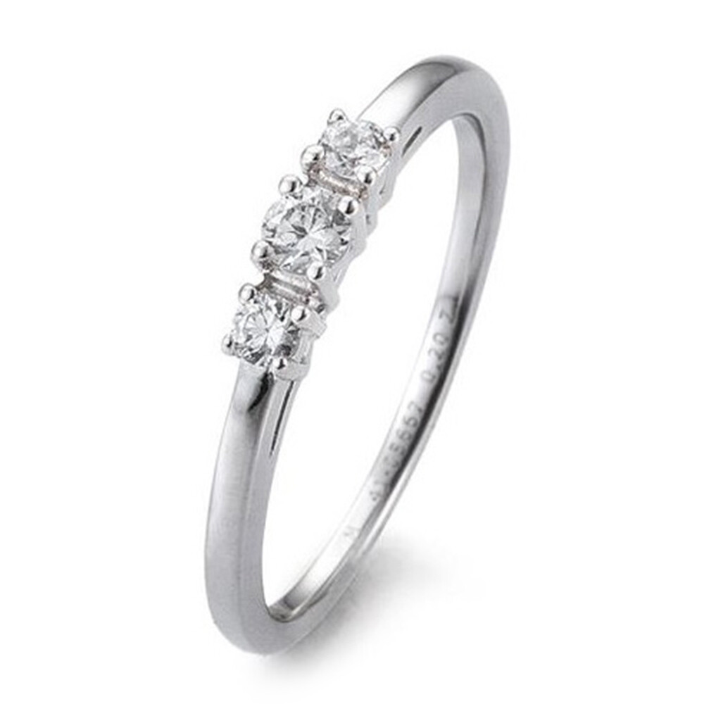 Breuning Verlobungsring Platin 3 Brillanten 41/05667