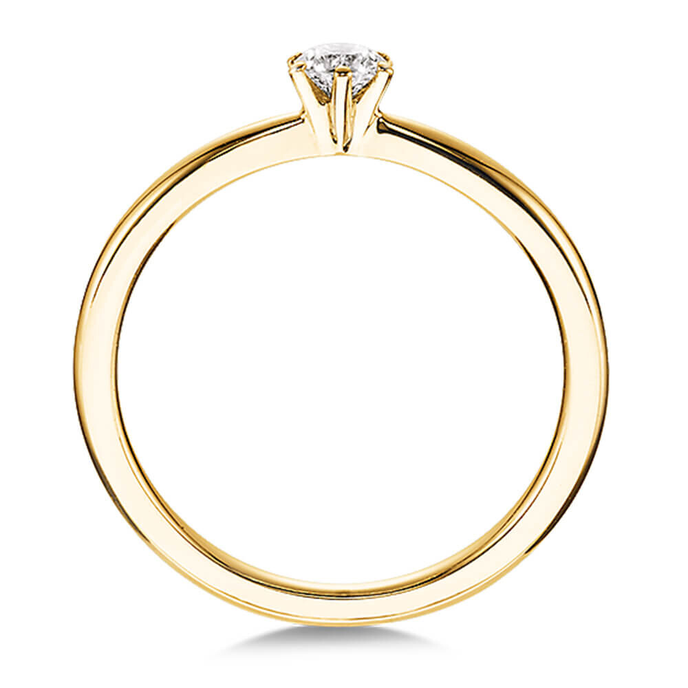 Verlobungsring Solitär Gelbgold Brillant Dettinger 26932