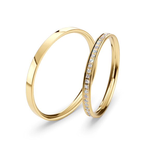 Breuning Trauringe Gelbgold Welcome 48/04981 & 48/04982