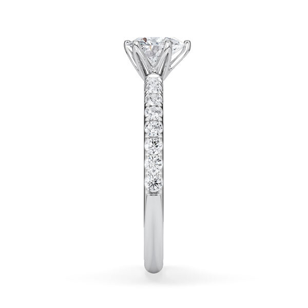 Hollywood Ring Herz Diamant Platin Rubin 1887