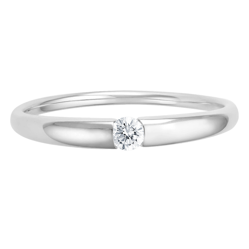 Solitär Ring Spannring Weißgold Brillant bella luce EH004519