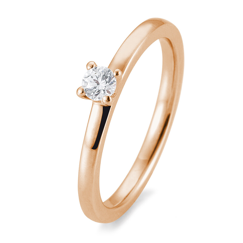 Verlobungsring 4er Krappe BR107 Rotgold Brillant