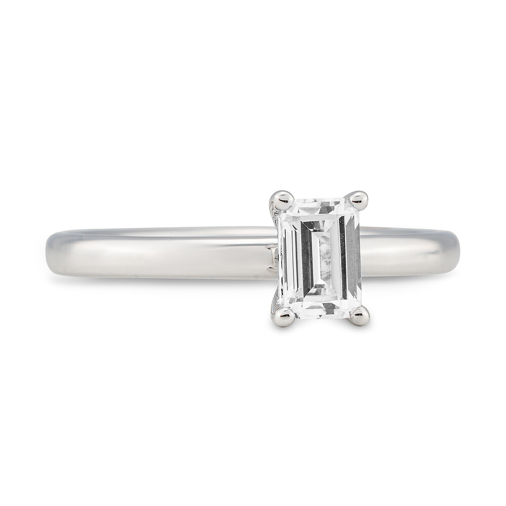 Diamantring Emerald Weißgold Lab-Grown Breuning 41/06320