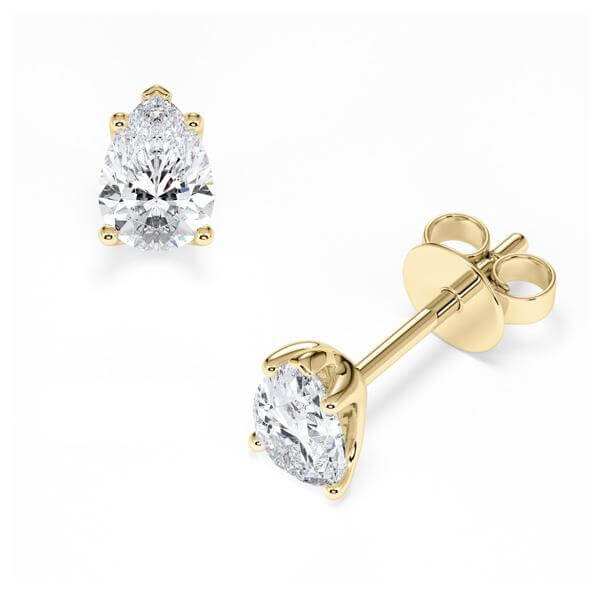 Ohrstecker Gelbgold 585 Lab-Grown Diamant zus. 1,000 ct, Rubin RU-1779-26