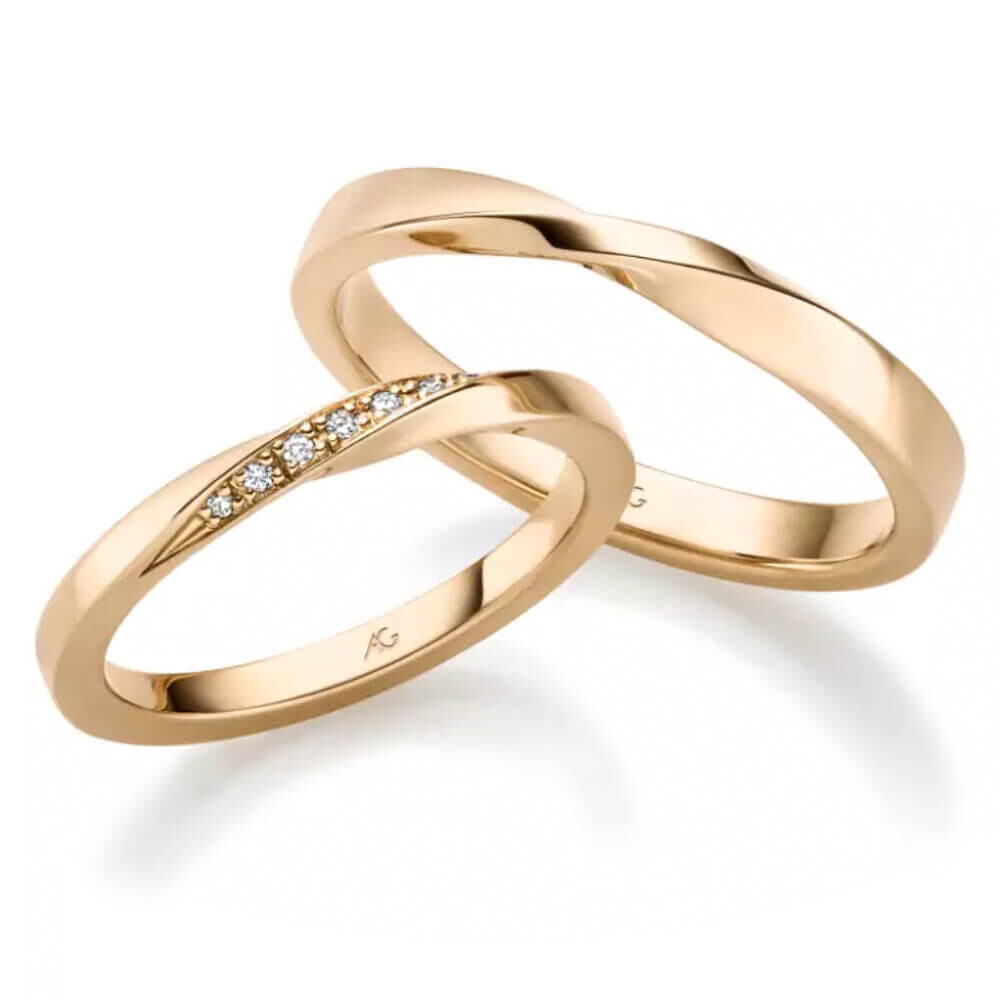 Trauringe Roségold Diamant Gerstner 31559