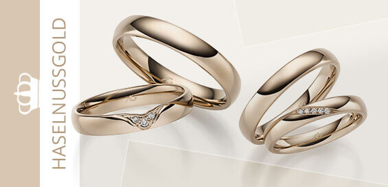 Trauringe & Eheringe aus Haselnussgold von August Gerstner