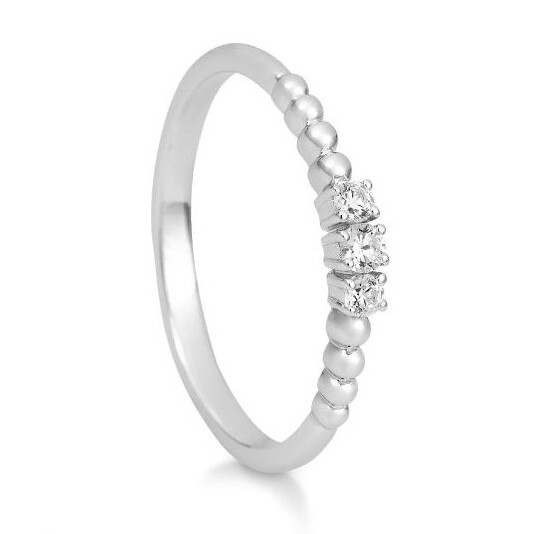 Breuning Kordelring 41/06045 Weißgold Brillant 0.115 ct.
