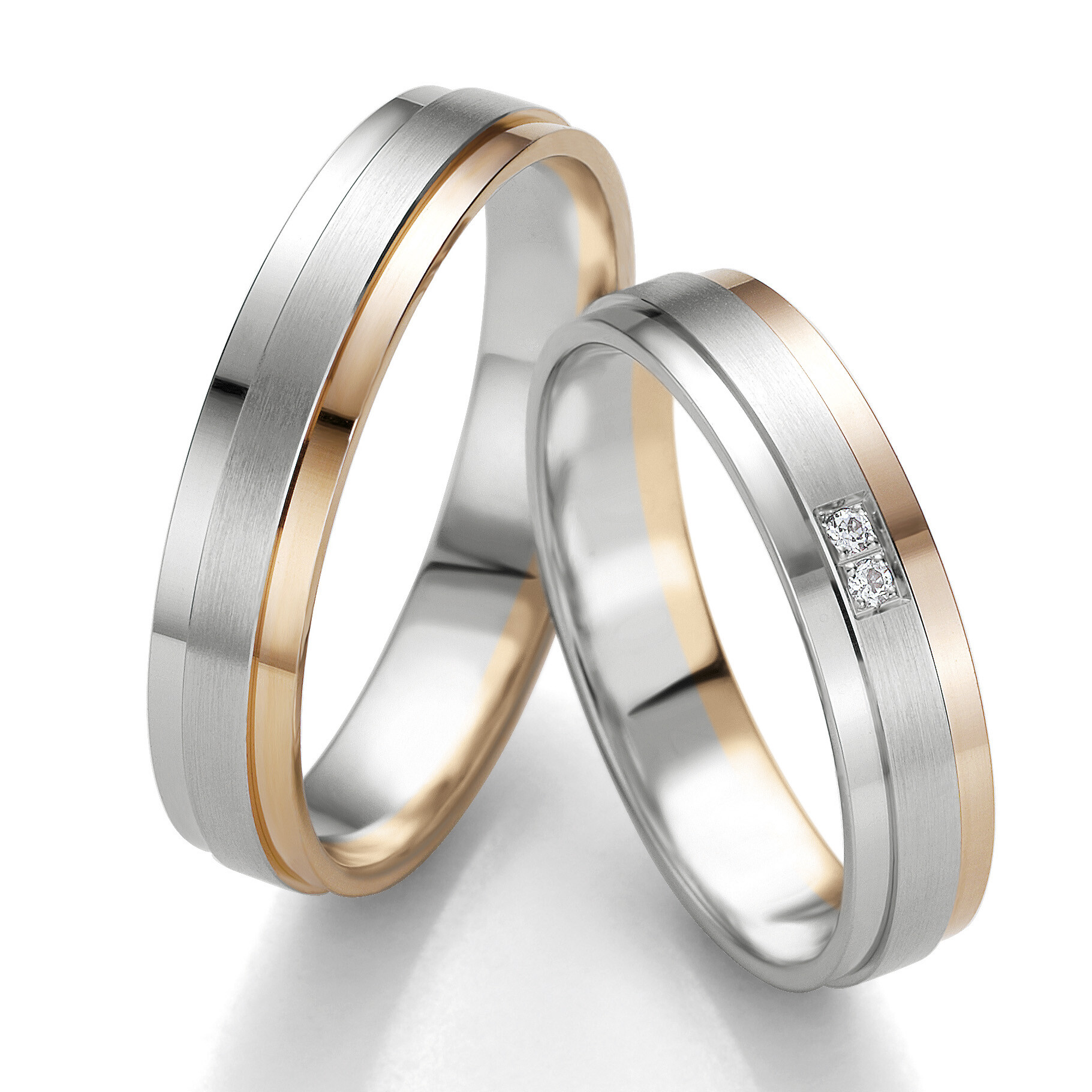 Breuning Bicolor Trauringe 48/07143 & 48/07144