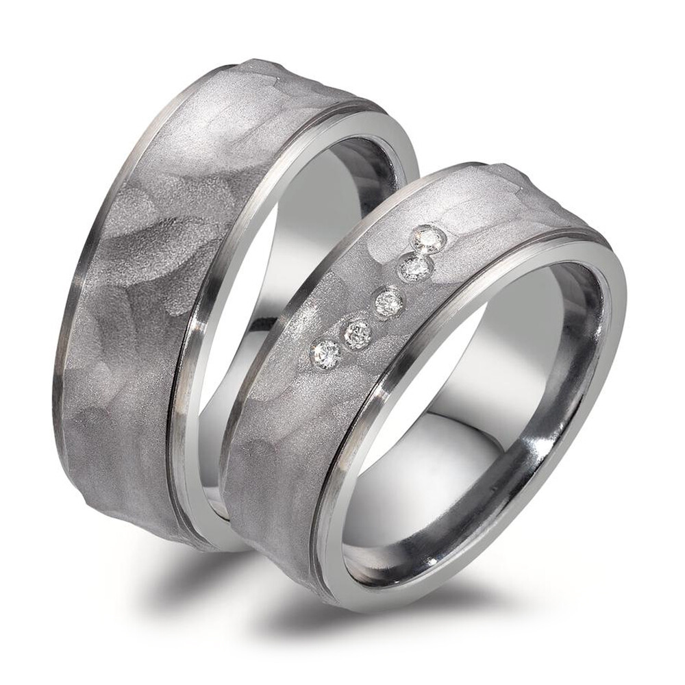 Trauringe Partnerringe Tantal Brillant TeNo 52564