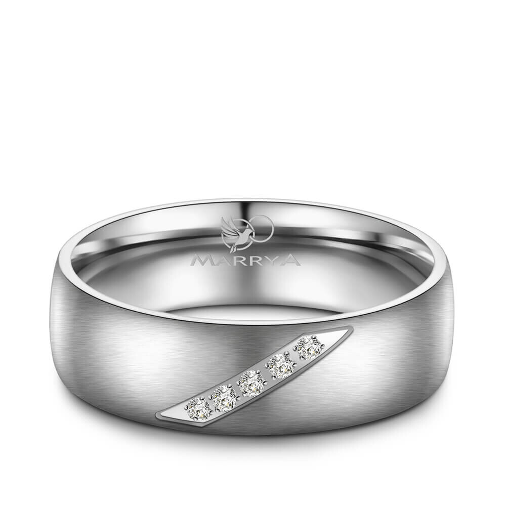 Damenring Edelstahl Zirkonia Marrya ES-04