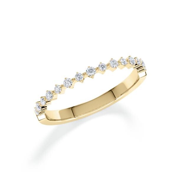 Memoire/Vorsteckring Gelbgold 333/- zus. 0,113 ct, tw, si - RU-1807-2