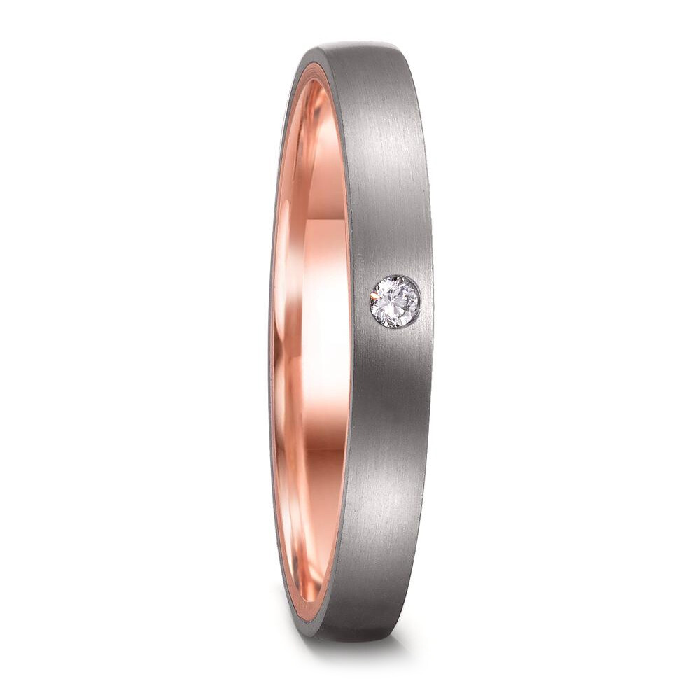 Empiric Love Eheringe aus Rotgold 585 & Titan TeNo 52658