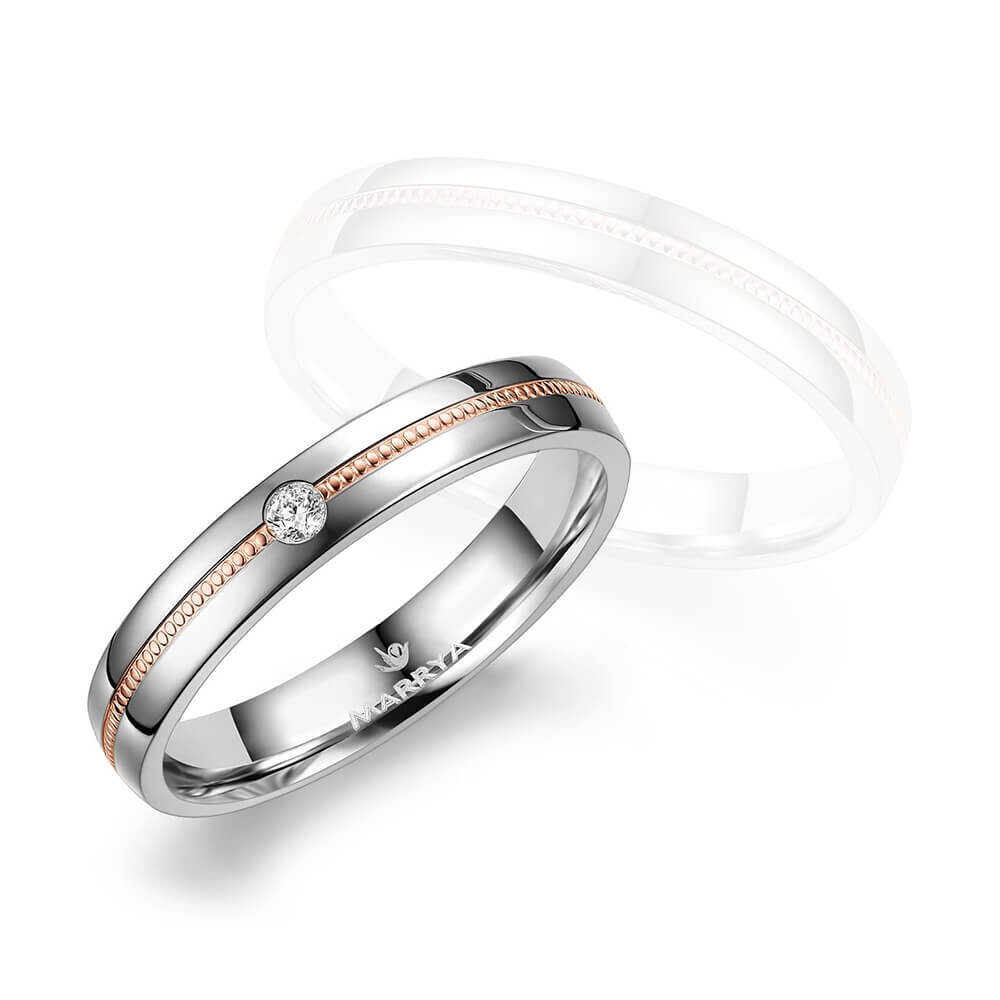Trauringe Partnerringe Silber & Gold Marrya SG-A-06