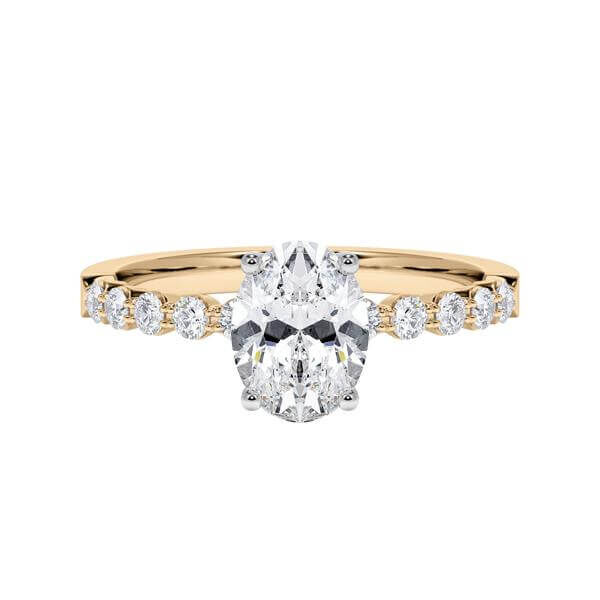 Diamantring Roségold 585/- Weißgold 585/- zus. 1,300 ct, tw, vs & tw, si - RU-1786-22