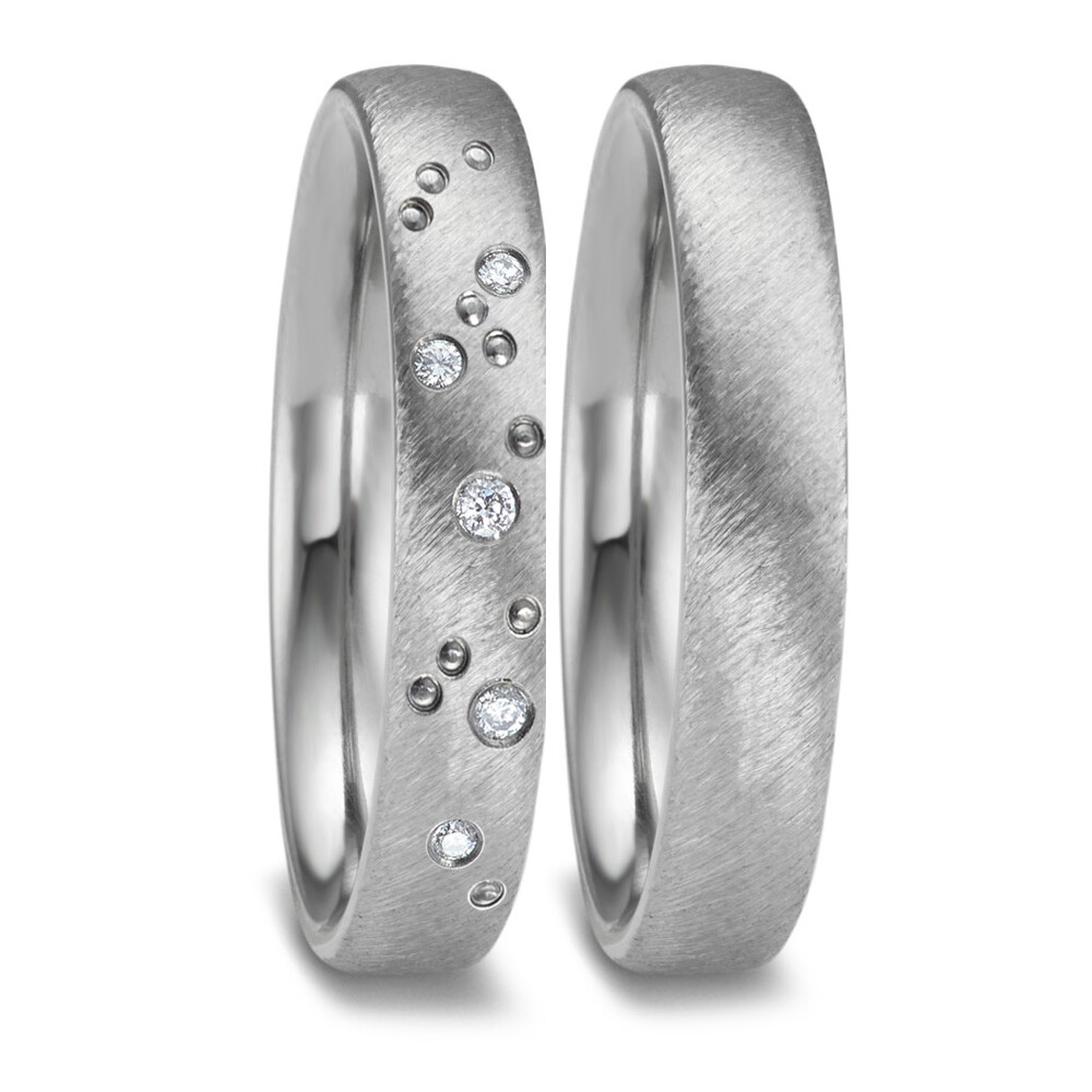 Eheringe aus Zirkonium hell matt Brillant TitanFactory 52670