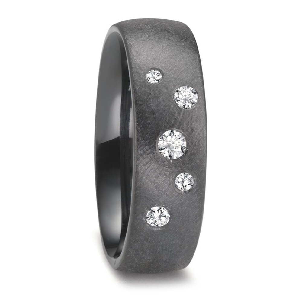 Eheringe aus Zirkonium diagonal matt Brillant Titanfactory 52672