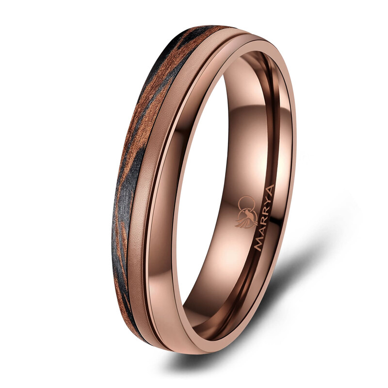Eheringe Partnerringe Carbon Bronce Design Marrya CB-01
