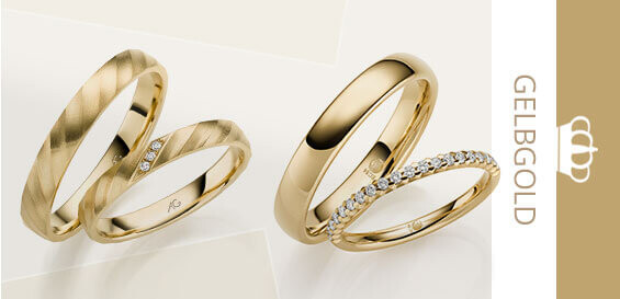 Trauringe & Eheringe aus Gelbgold