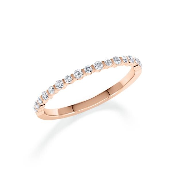 Memoire- Vorsteckring Rotgold 333 zus. 0,235ct. tw, si Rubin 1805
