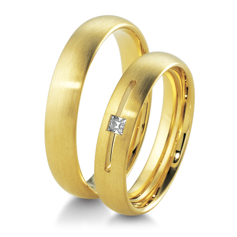 Trauringe Gelbgold Inspiration Breuning 48/04109 & 48/04110