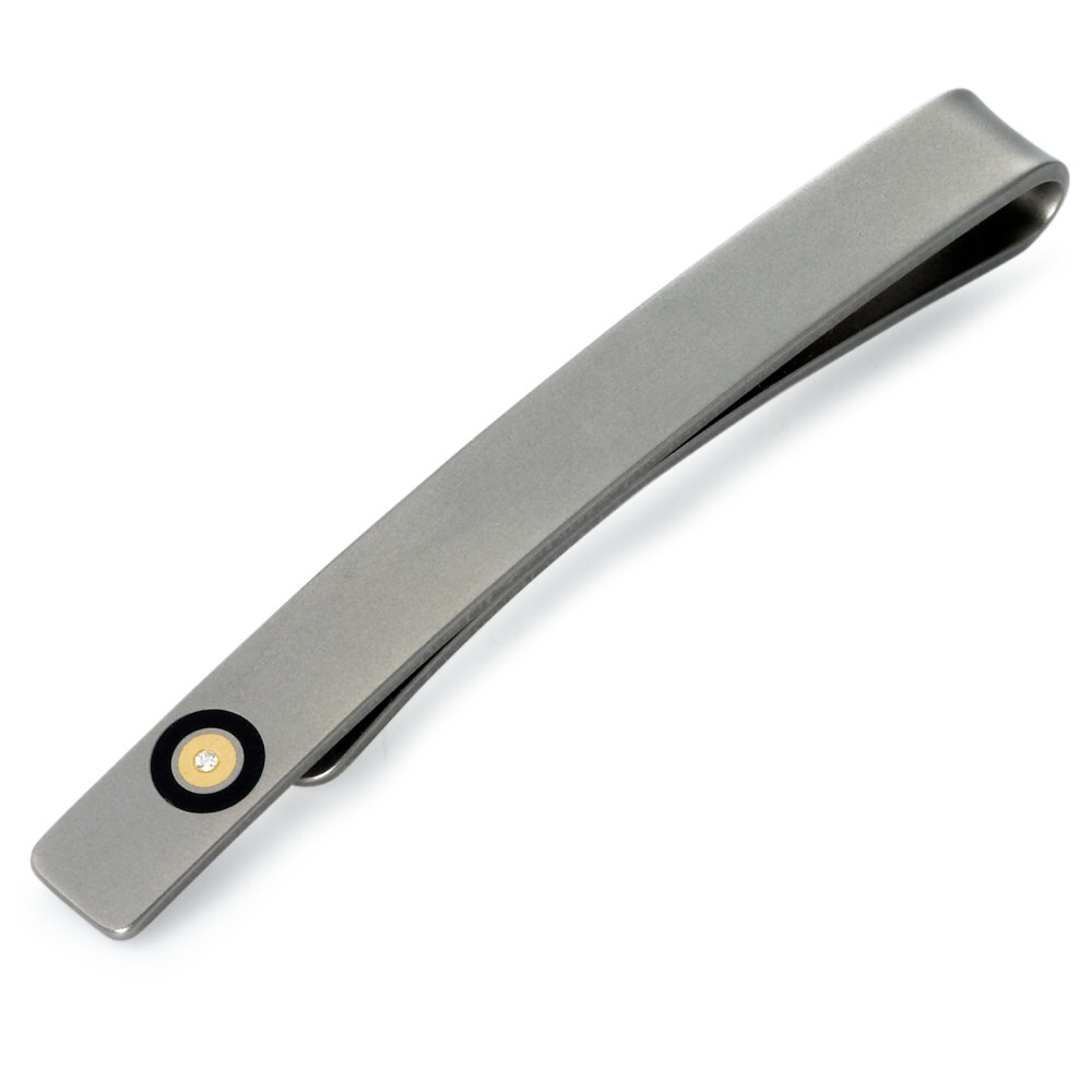 Krawattenhalter aus Titan & 18k Gold- TitanFactory 81138