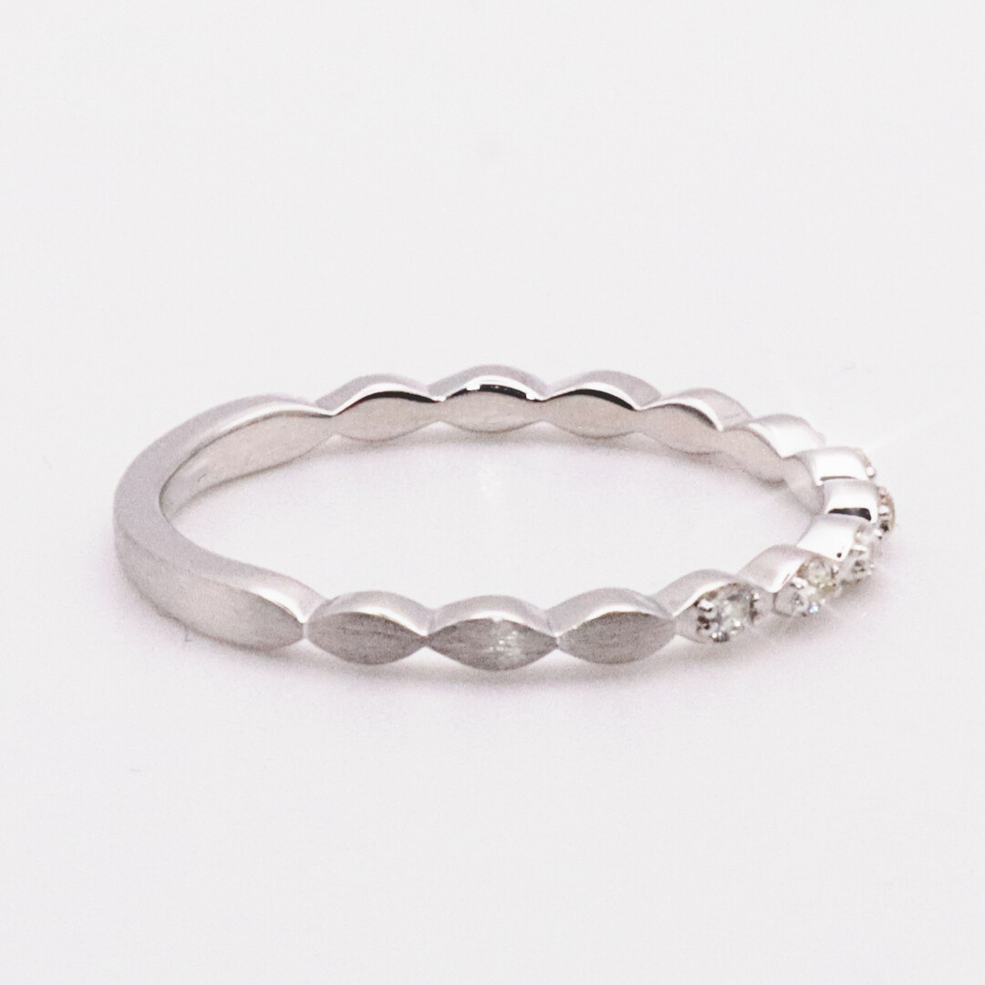Memoire Ring Fantasy Weißgold 585 Brillant 0,105 ct – Breuning 41-05708