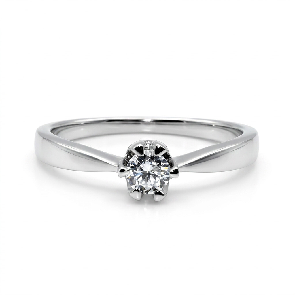Verlobunsgring Solitär Silber 925 Zirkonia – RZ00011