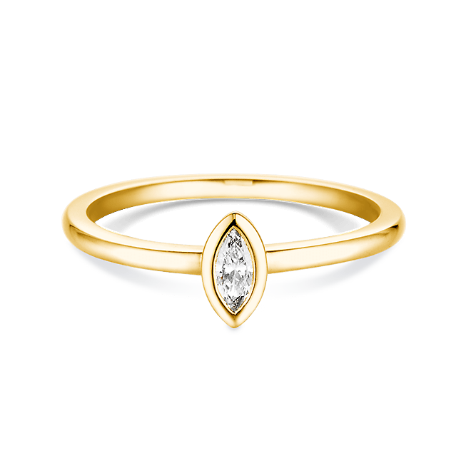 Solitär Ring aus Gelbgold Diamant Marquise Dettinger 27135