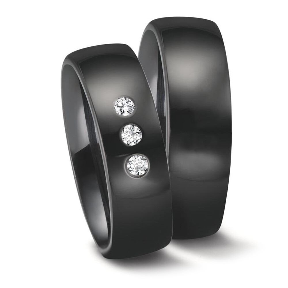 Eheringe aus Zirkonium poliert Brillant Titanfactory 52672