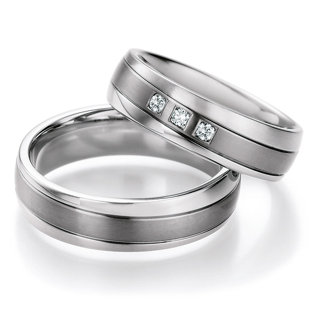Ruesch Trauringe 68/06050-060 & 68/06050-060 aus Edelstahl & Titan