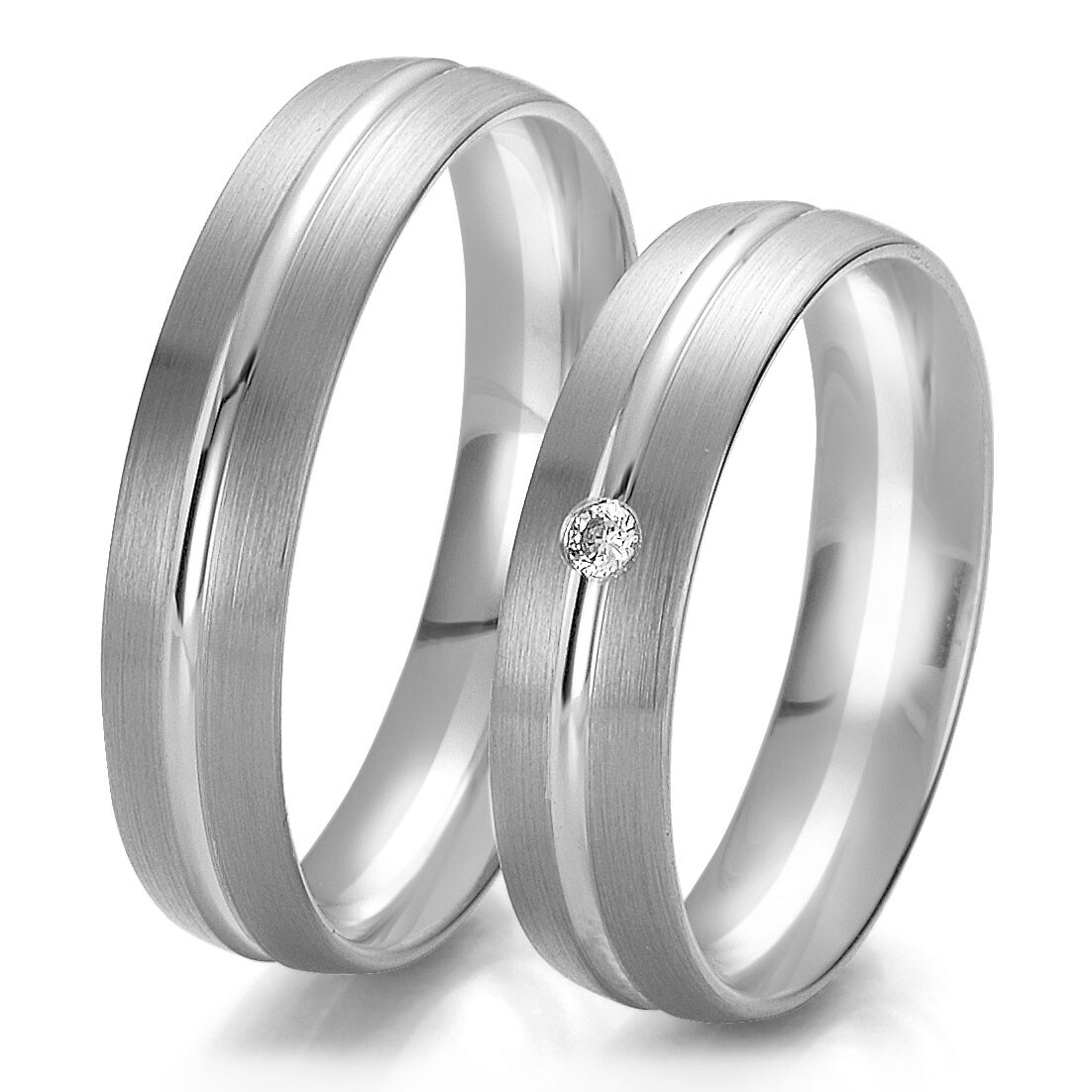 Breuning Trauringe Weißgold 48/062350