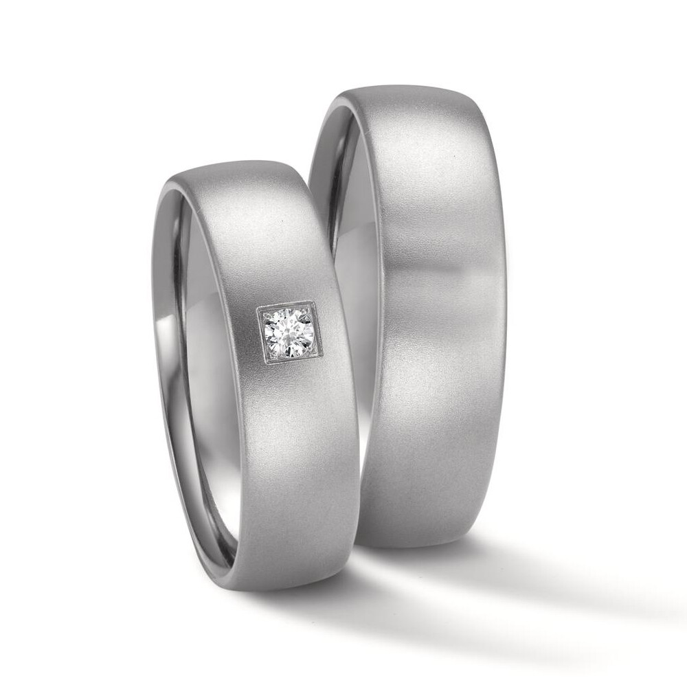 Eheringe aus Zirkonium matt Brillant TitanFactory 52672