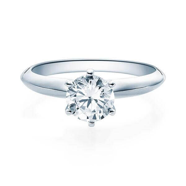 Verlobungsring Weißgold 585/- zus. 1,000 ct, tw, si - RU-1568-11