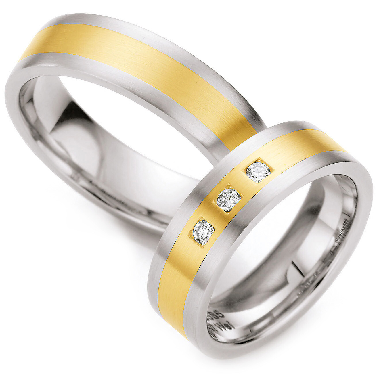 Collection Ruesch Trauringe Gelbgold Weißgold Brillant 88/05080