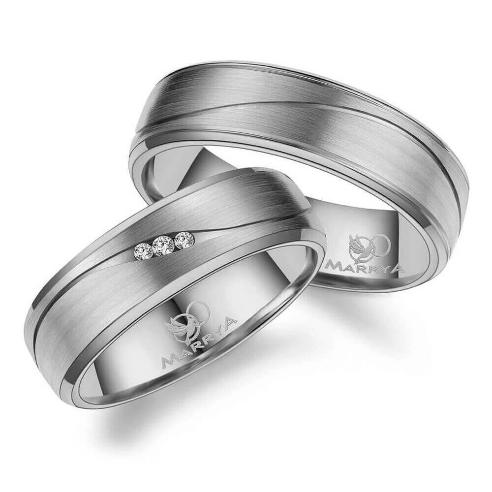 Trauringe Partnerringe Titan Brillant Marrya TI-49