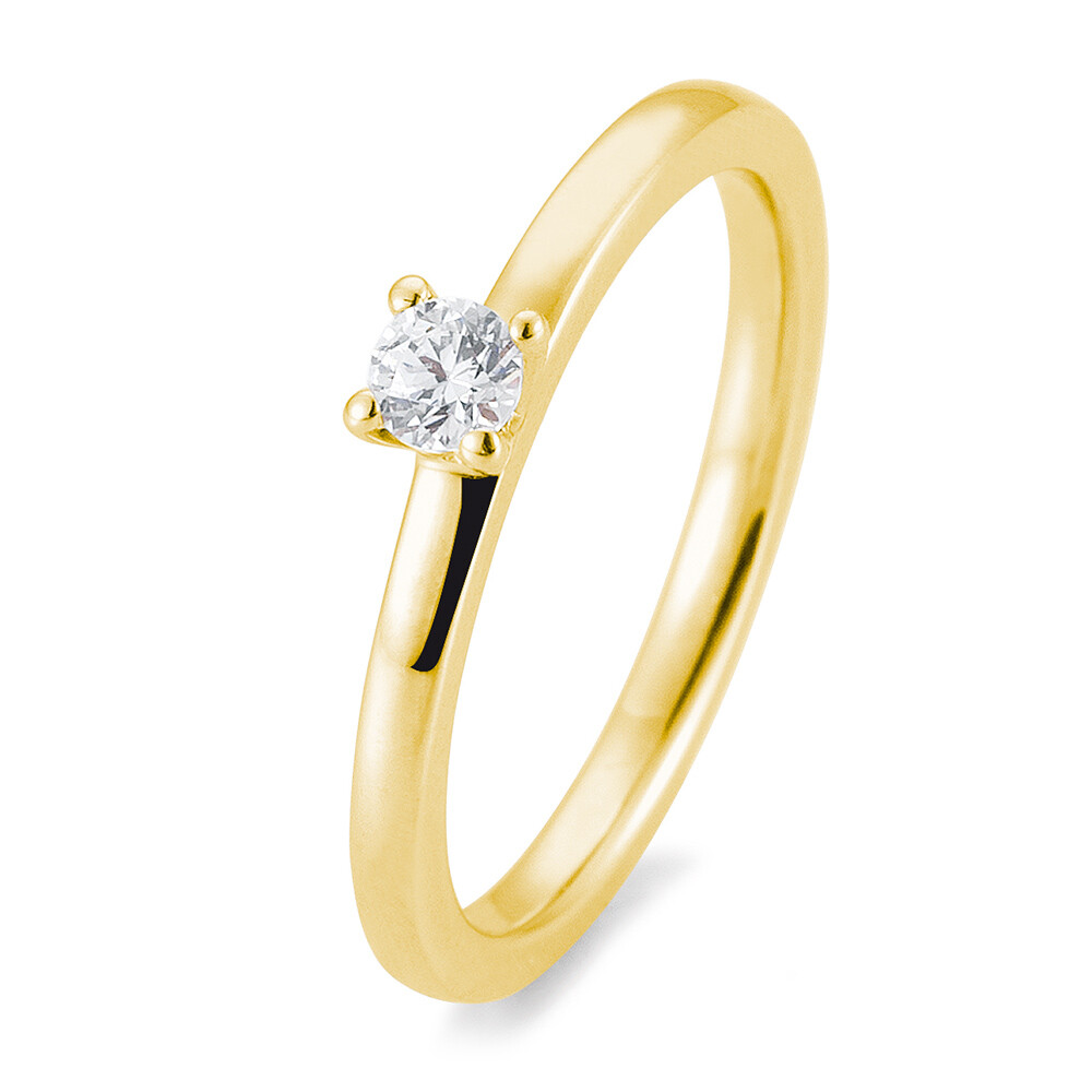Verlobungsring 4er Krappe BR107 Gelbgold Brillant
