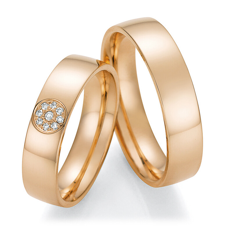 Collection Ruesch Trauringe Roségold 66/60050 & 66/60060