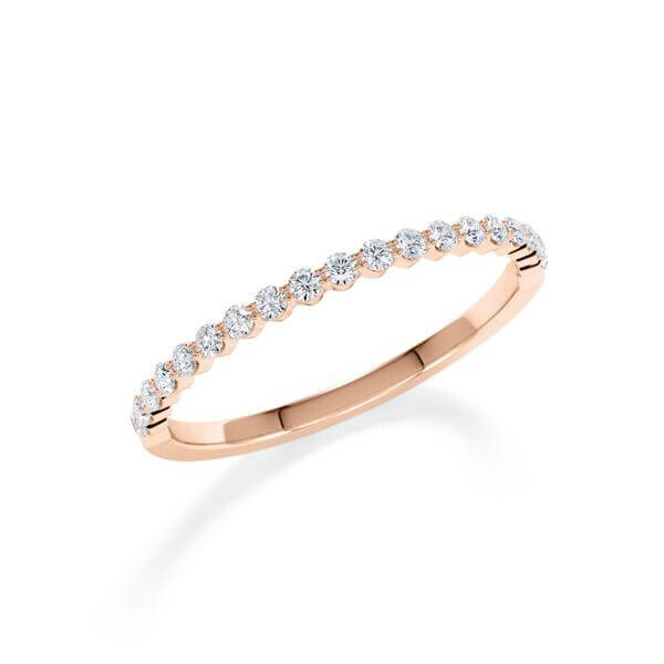 Memoire-Ring Rotgold 333 Diamant zus. 0,170 ct. tw, si Rubin RU-1798